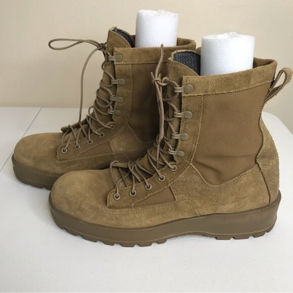 Altama Gore Tex Combat Boots Coyote Brown Army Jump Hiking Vibram Sole Size 12 R - Picture 3 of 11
